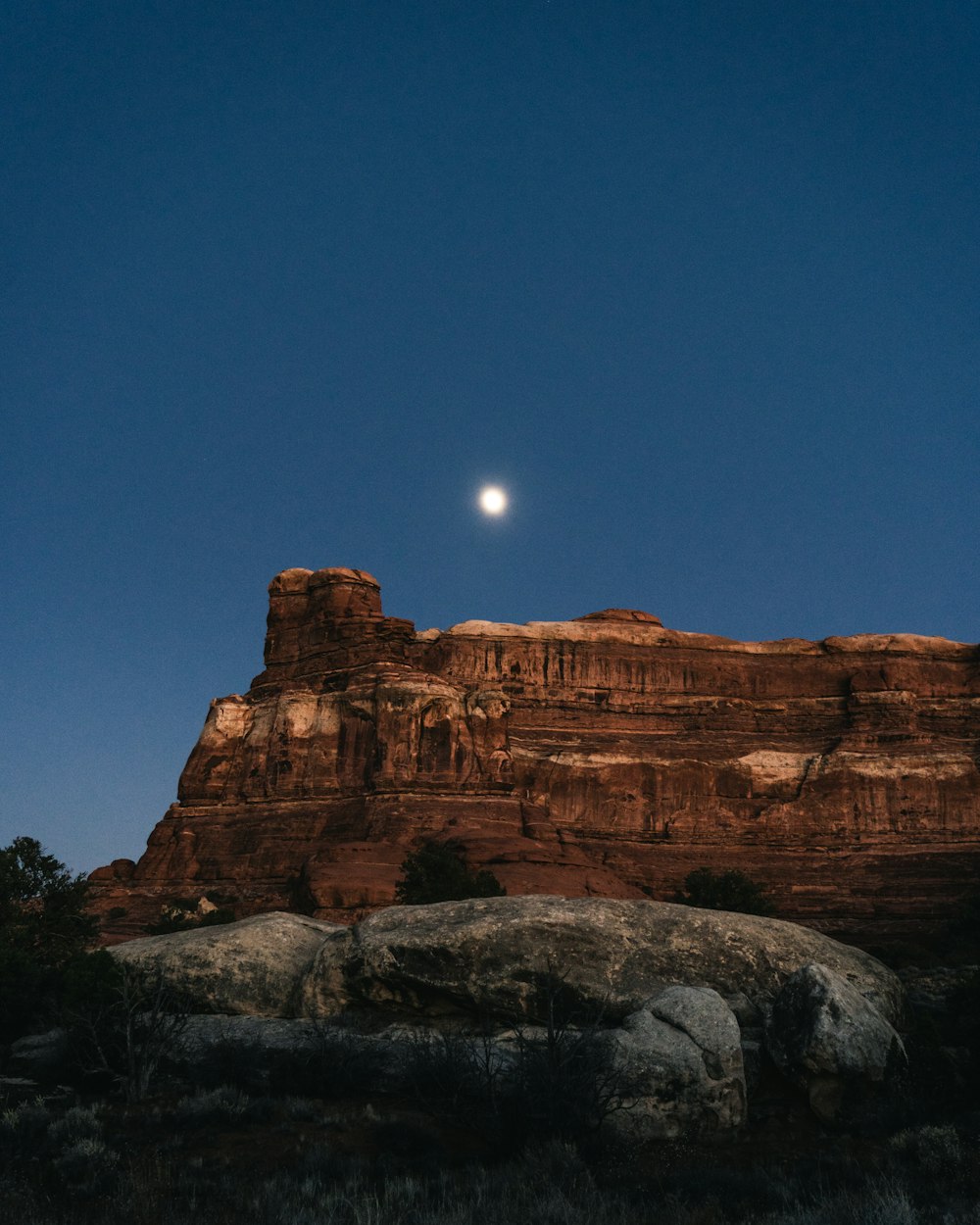 landscape during solar eclipse