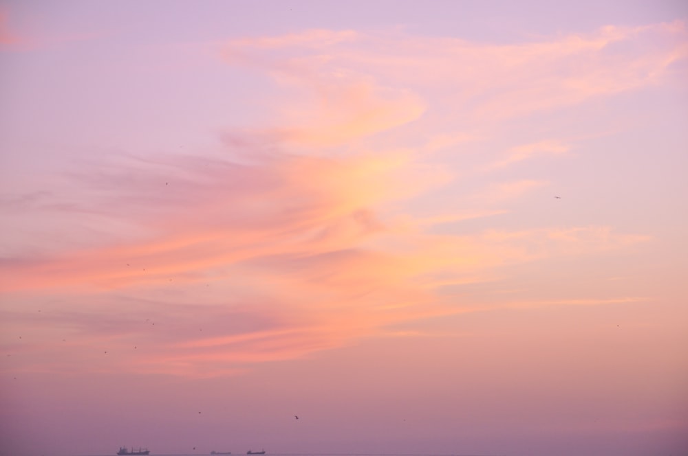 orange and blue sky