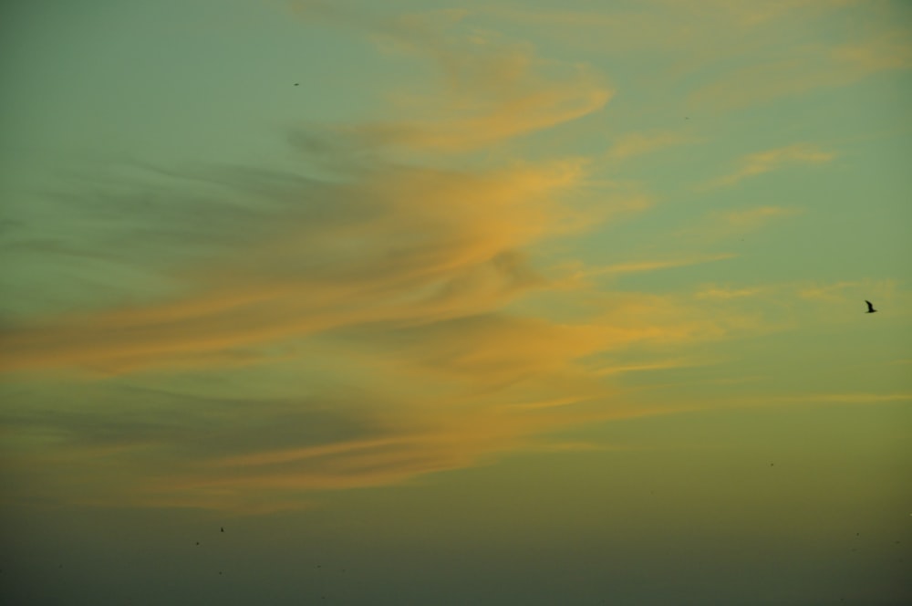 yellow and grey clouds