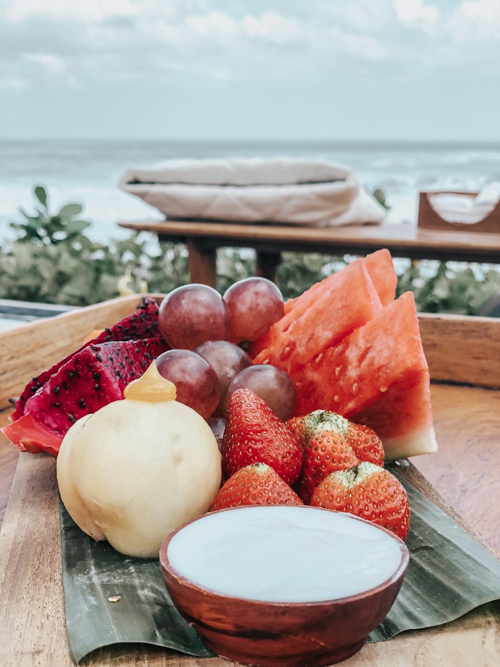 strawberry, grapes, and watermelon on dish