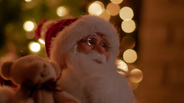 Père Noël grande taille 180cm animé premium vitrine professionnelle