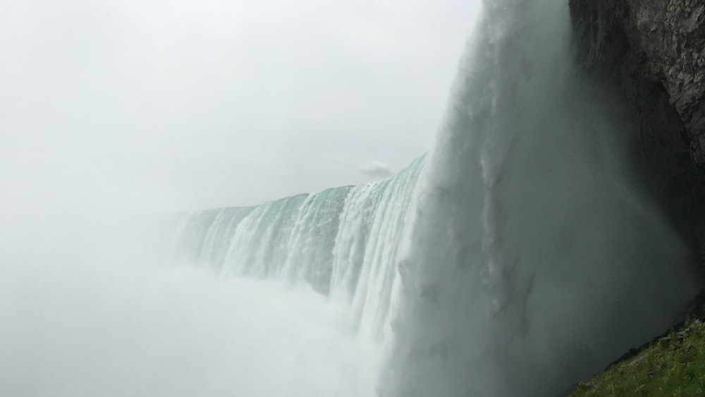 waterfalls during day