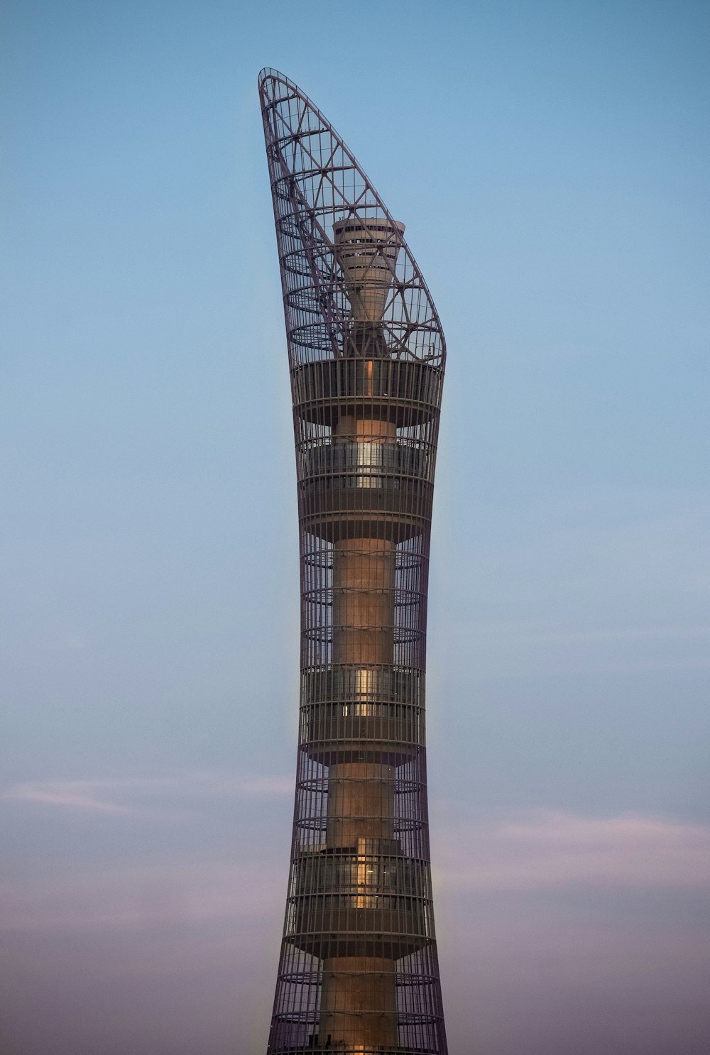 gray metal tower during daytime