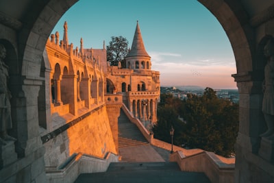 Fisherman's Bastion - From Stairs, Hungary