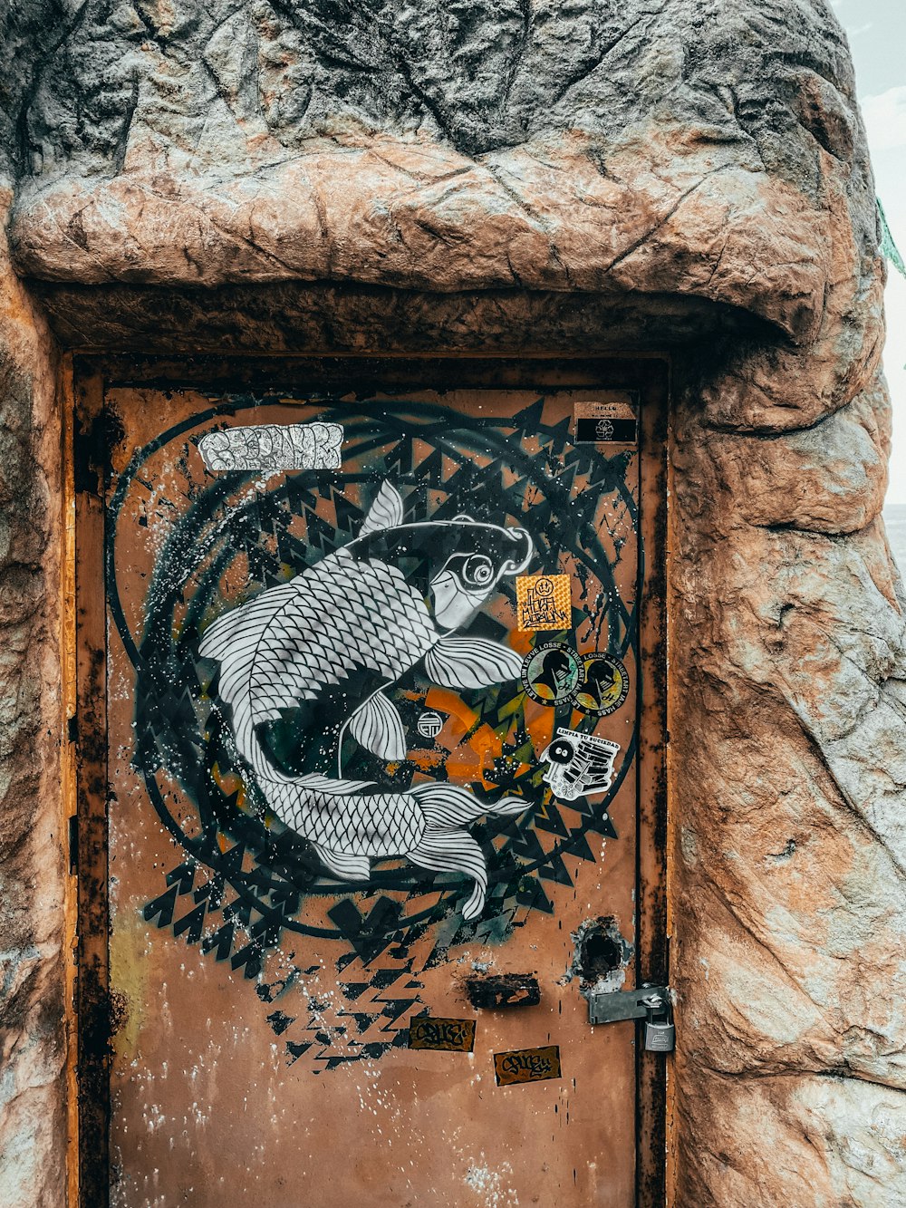 fish graphic door