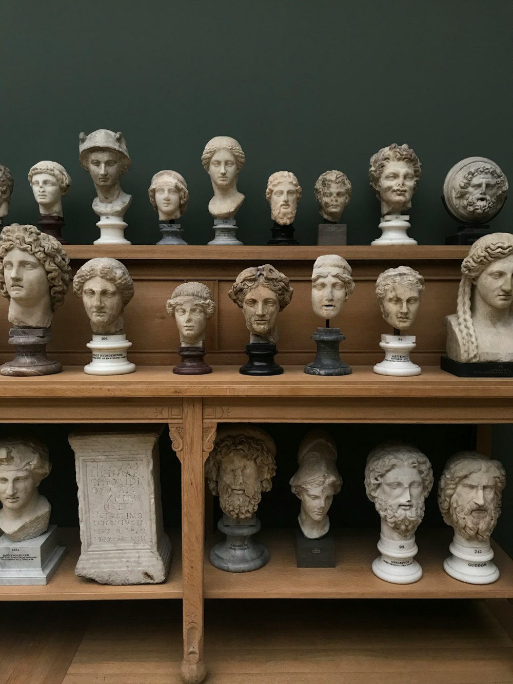 assorted head busts