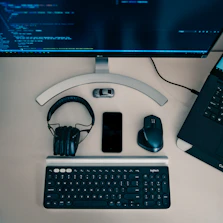 flat-lay photography of assorted device