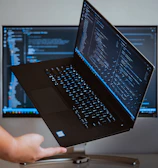 turned-on laptop computer