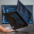 turned-on laptop computer