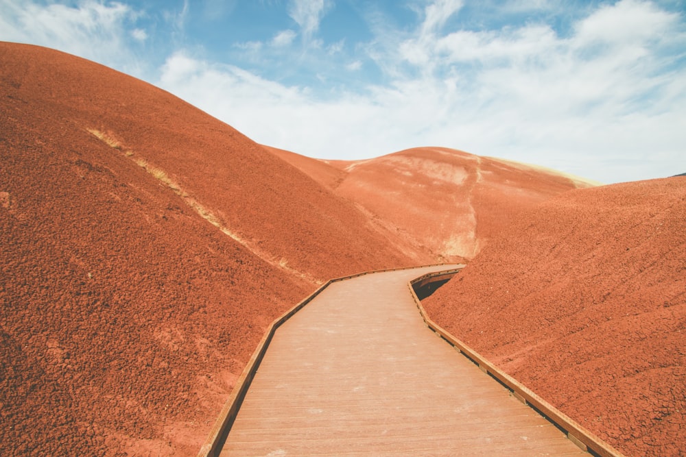 winding road along the mountains