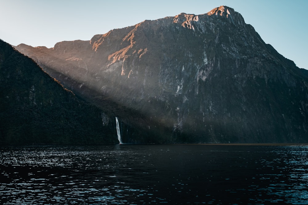 landscape photography of mountain