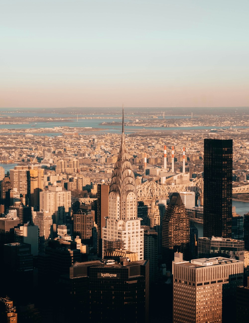 aerial photo of buildings