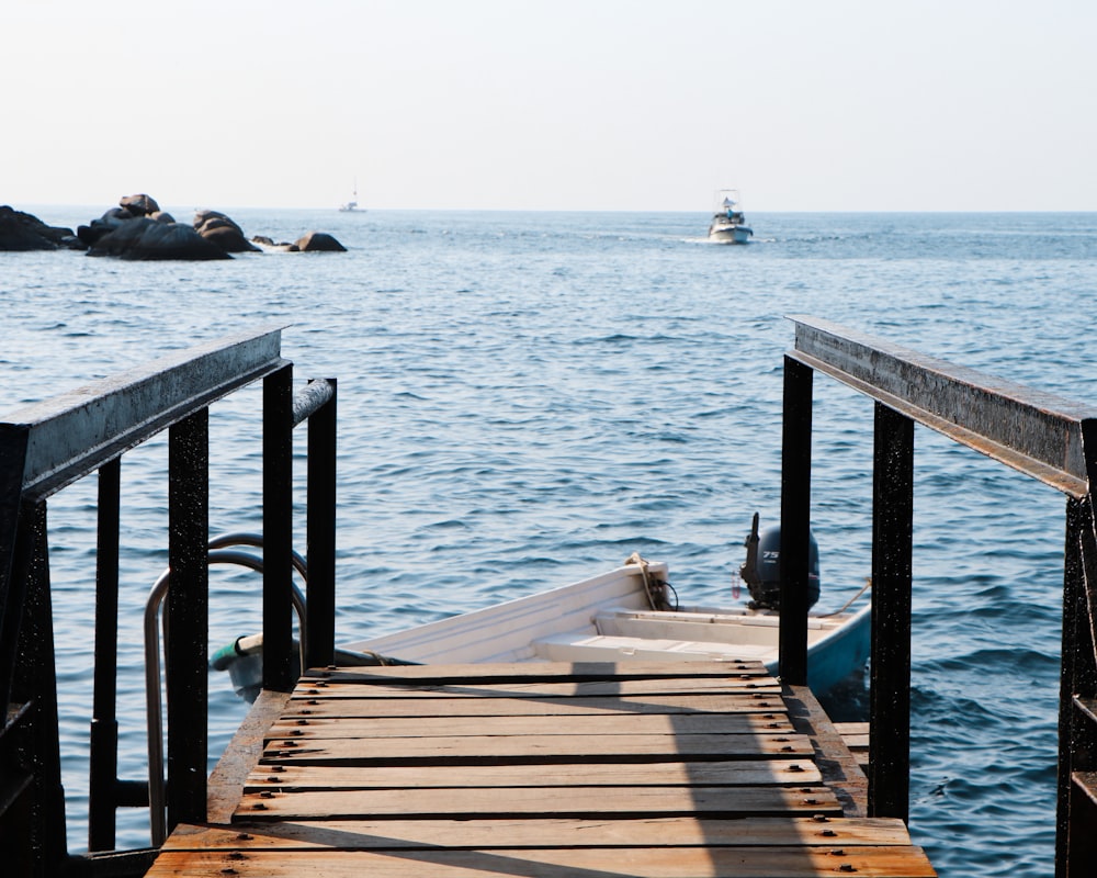 brown wooden dock