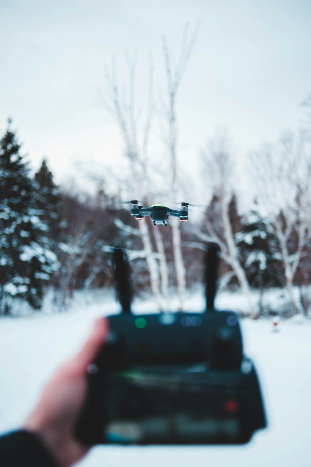 timelapse photography of a drone in flight