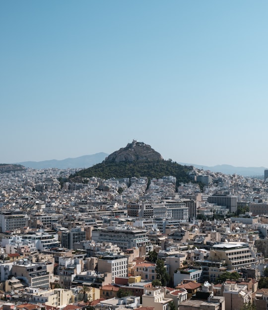 aerial photo of cityscape during daytime in Mount Lycabettus Greece