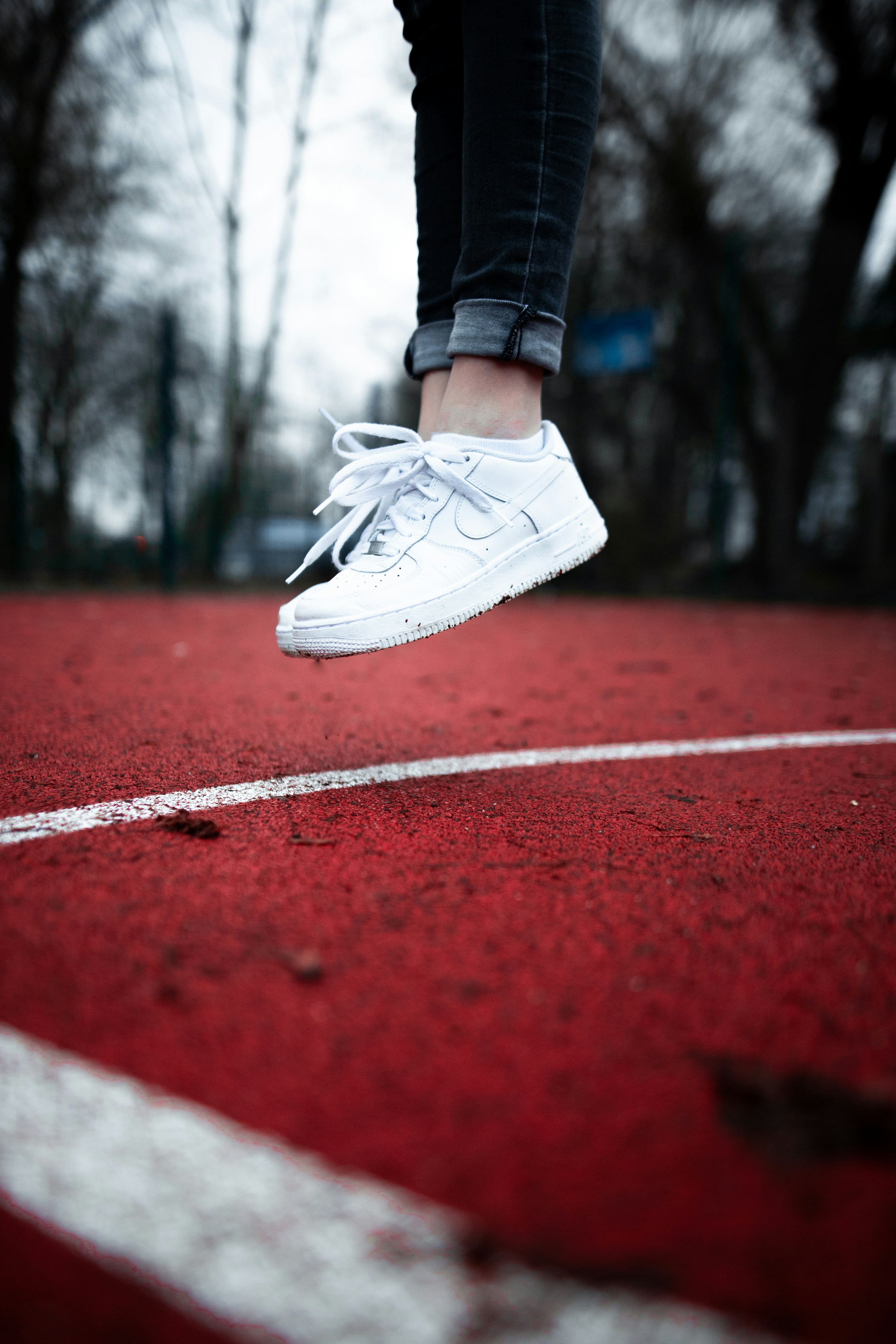 time-lapse photography of a jumpshot