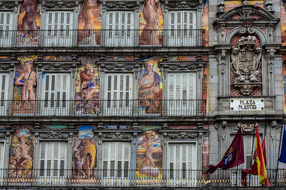 architectural photography of gray building