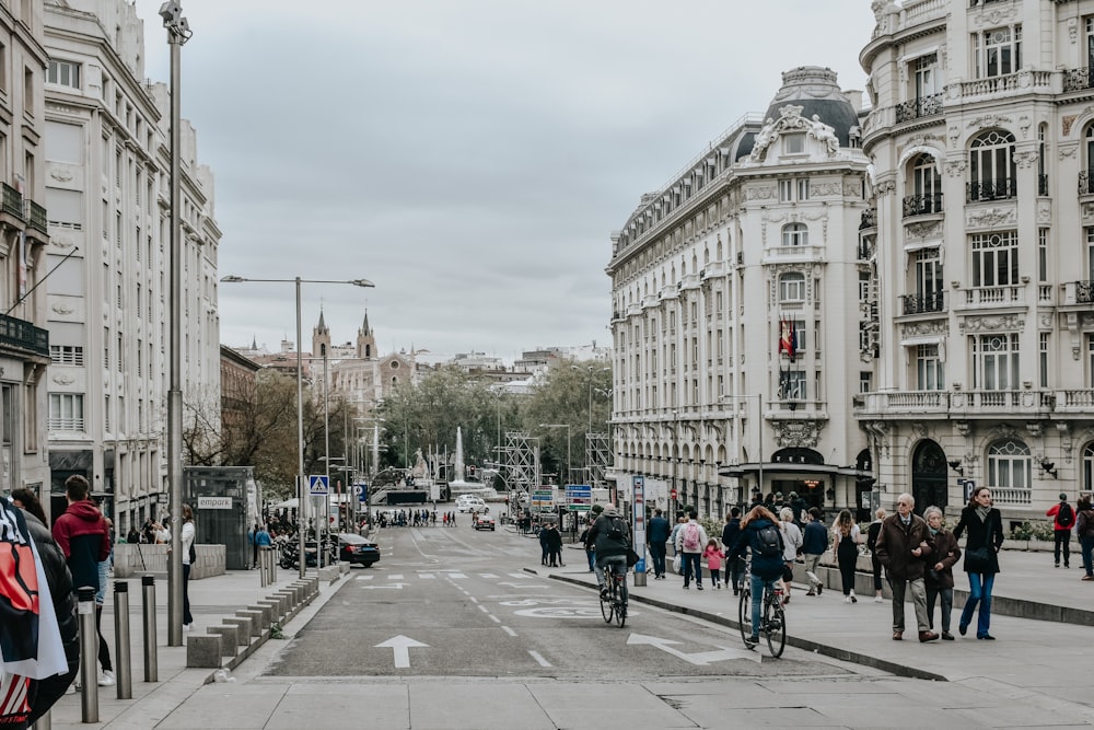 people walking on road