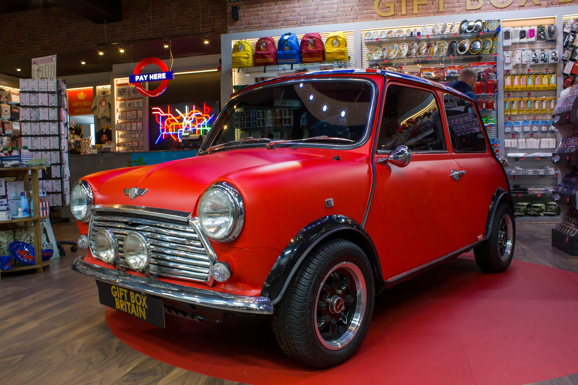 red vehicle