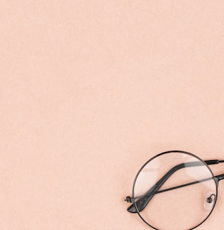 eyeglasses with black frames