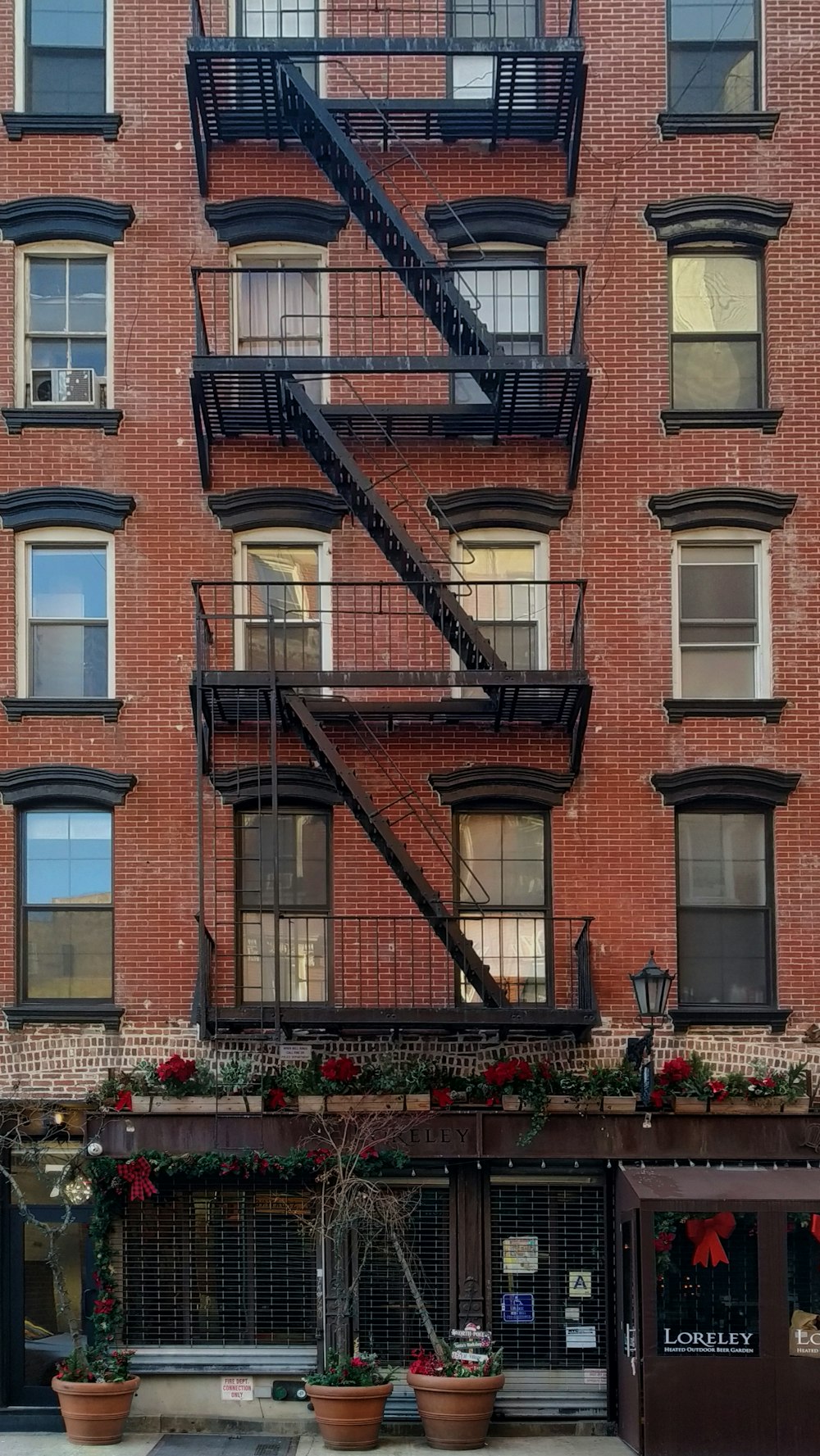 architectural photography of brown house