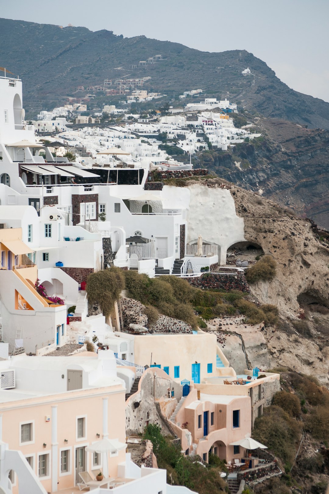 white buildings