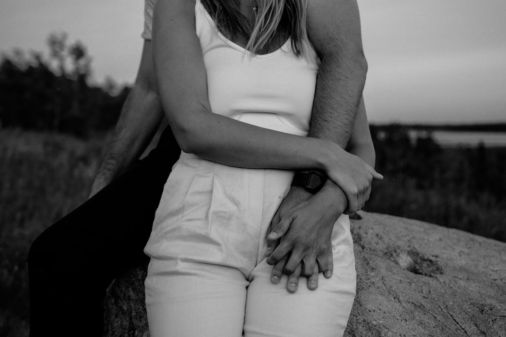 close-up photography of man and woman near outdoor