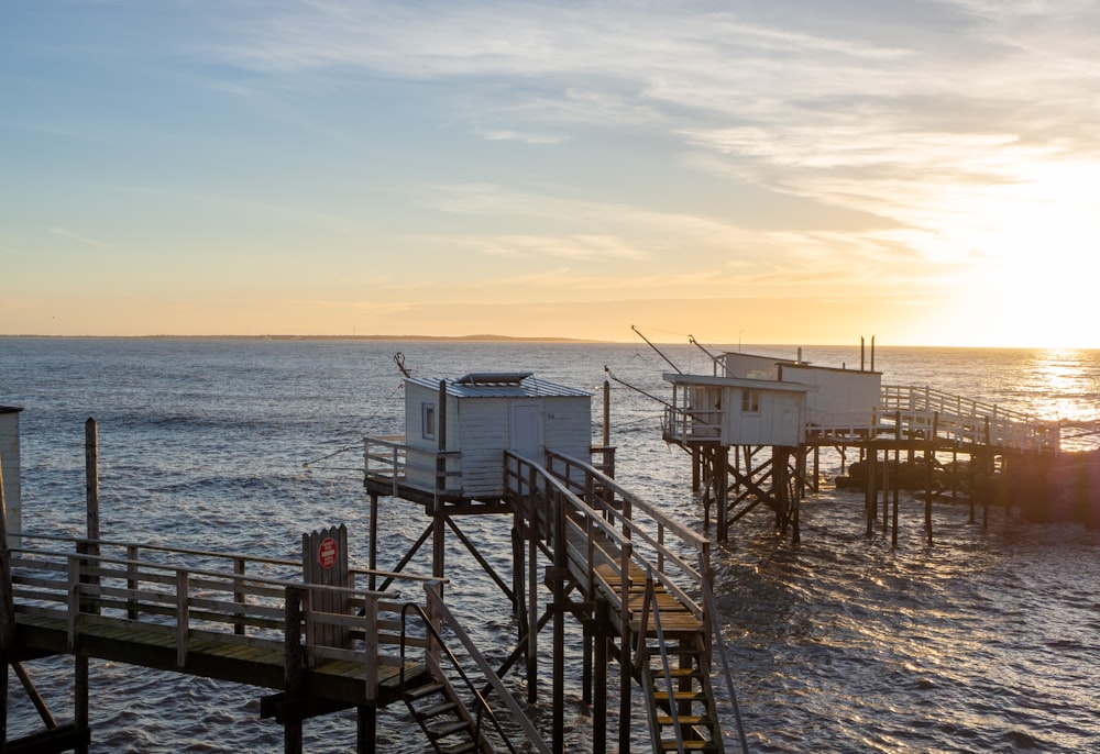 Dock mit Schuppen