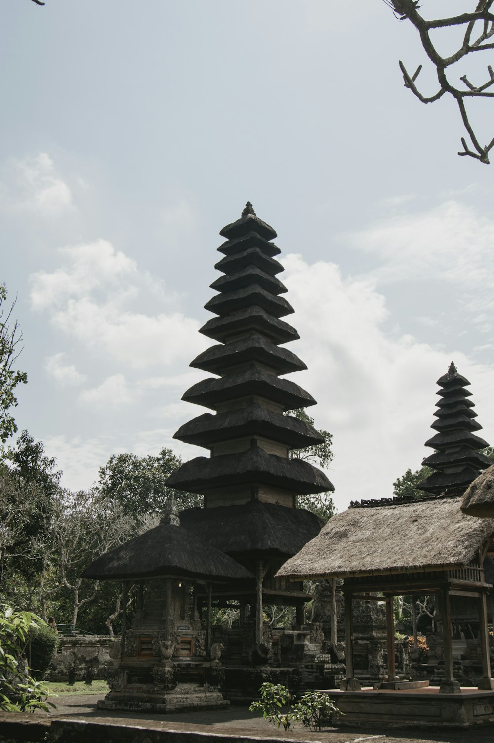 brown and black tower temple