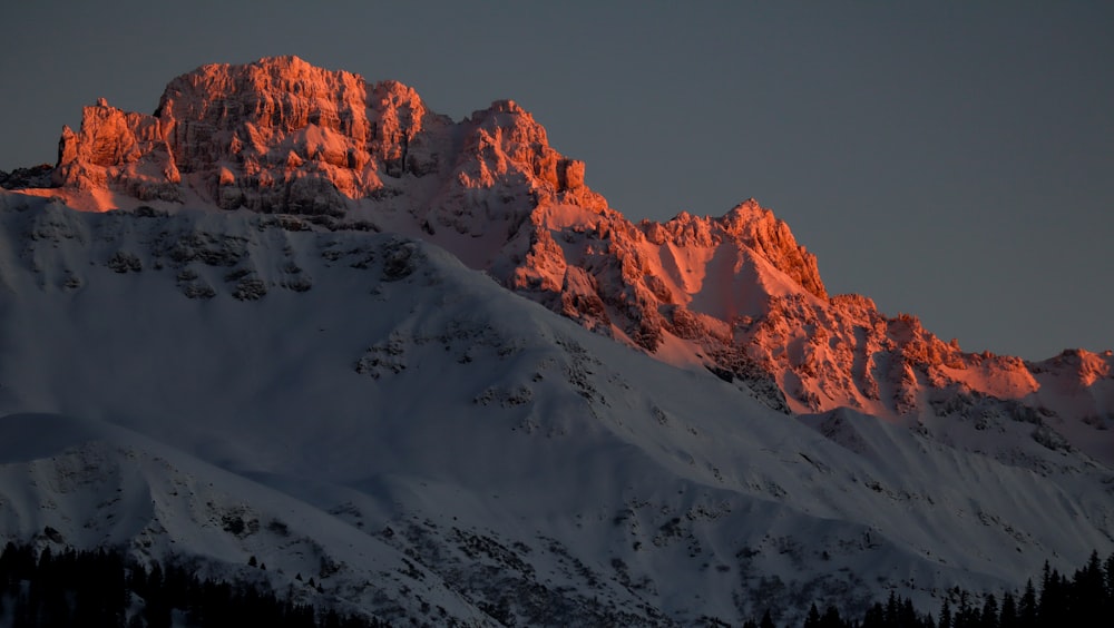 photography of snow-capped mountain