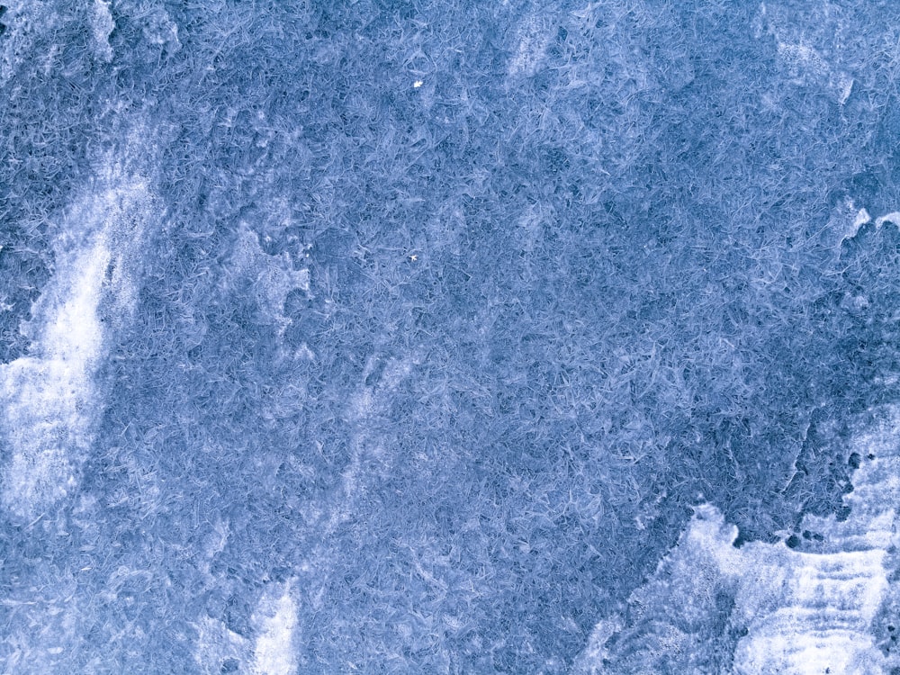 a close up of a snow covered surface