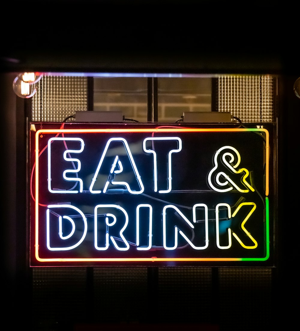 eat & drink signage