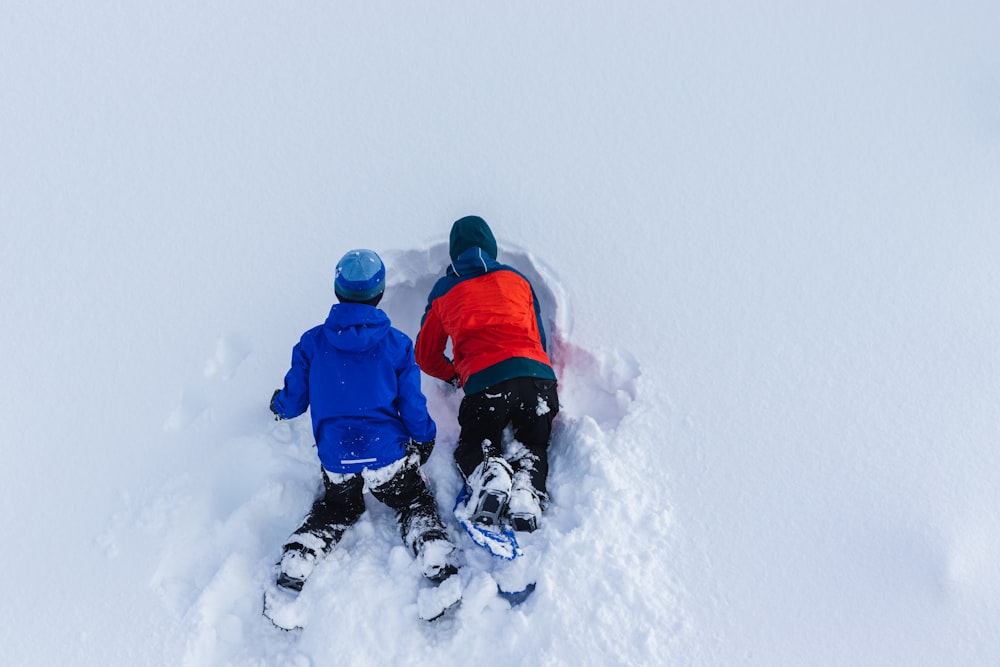 person playing on snow