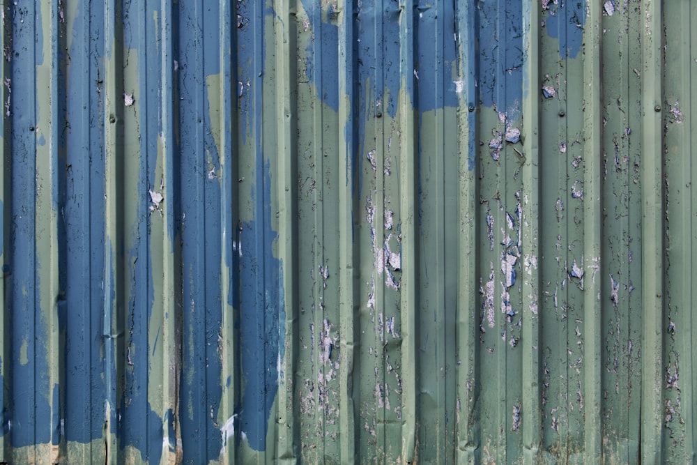gray and blue wall