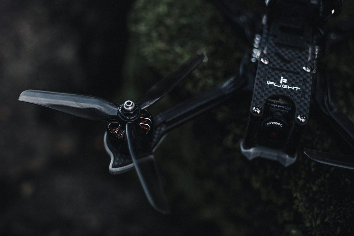 UAV drone in flight