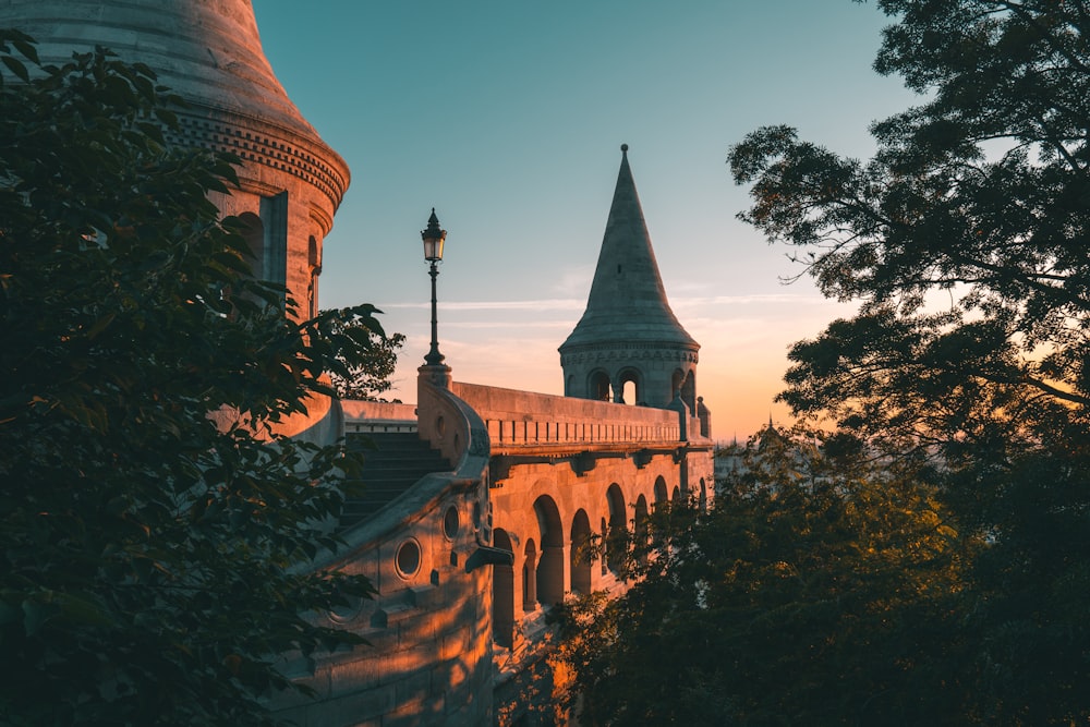 castle surrounded by trees