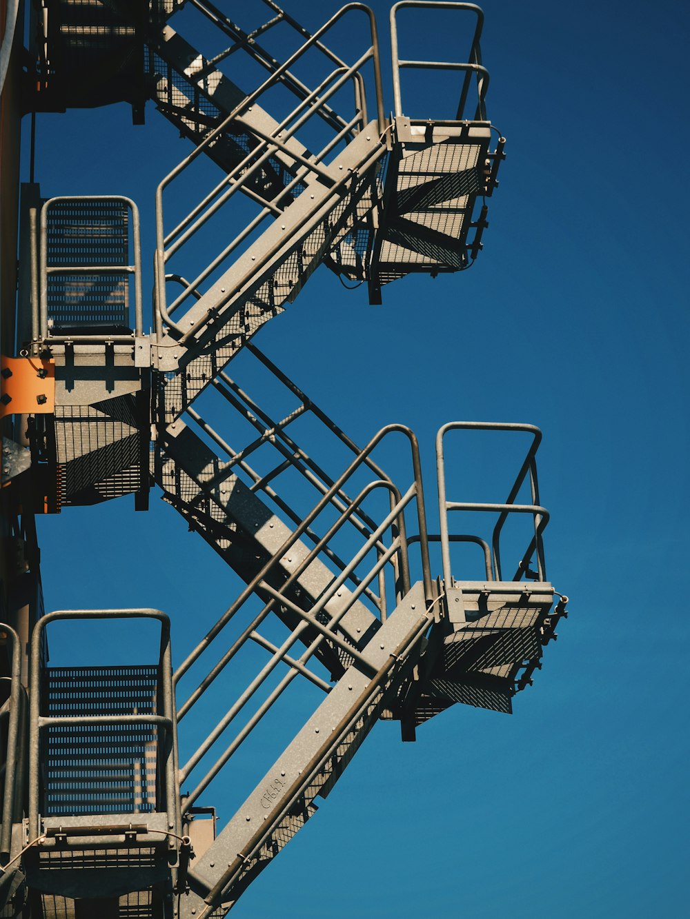 shallow focus photo of gray stairs