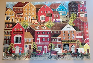 A 3D visualization of a colonial-era Saint John marketplace with period-accurate details.