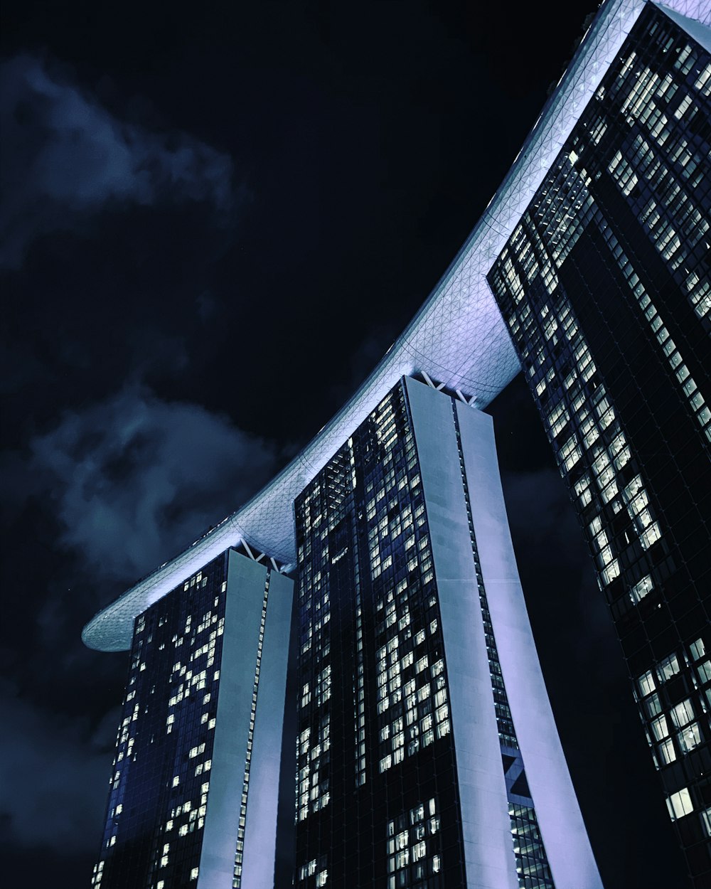 マリーナベイ、夜間のシンガポール