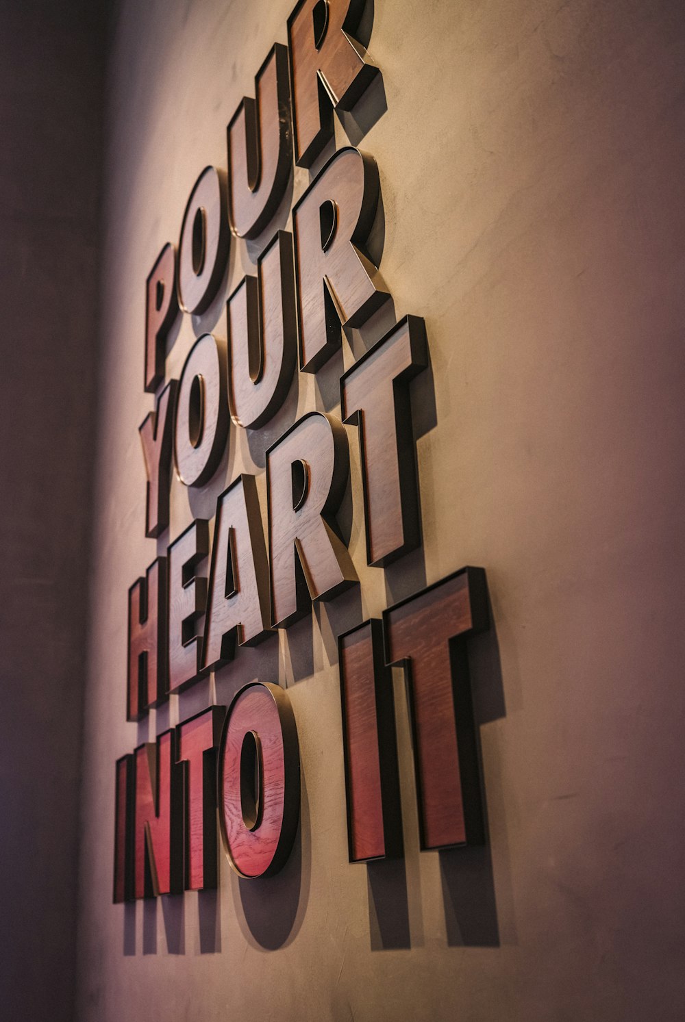Pour Your Heart Into It text