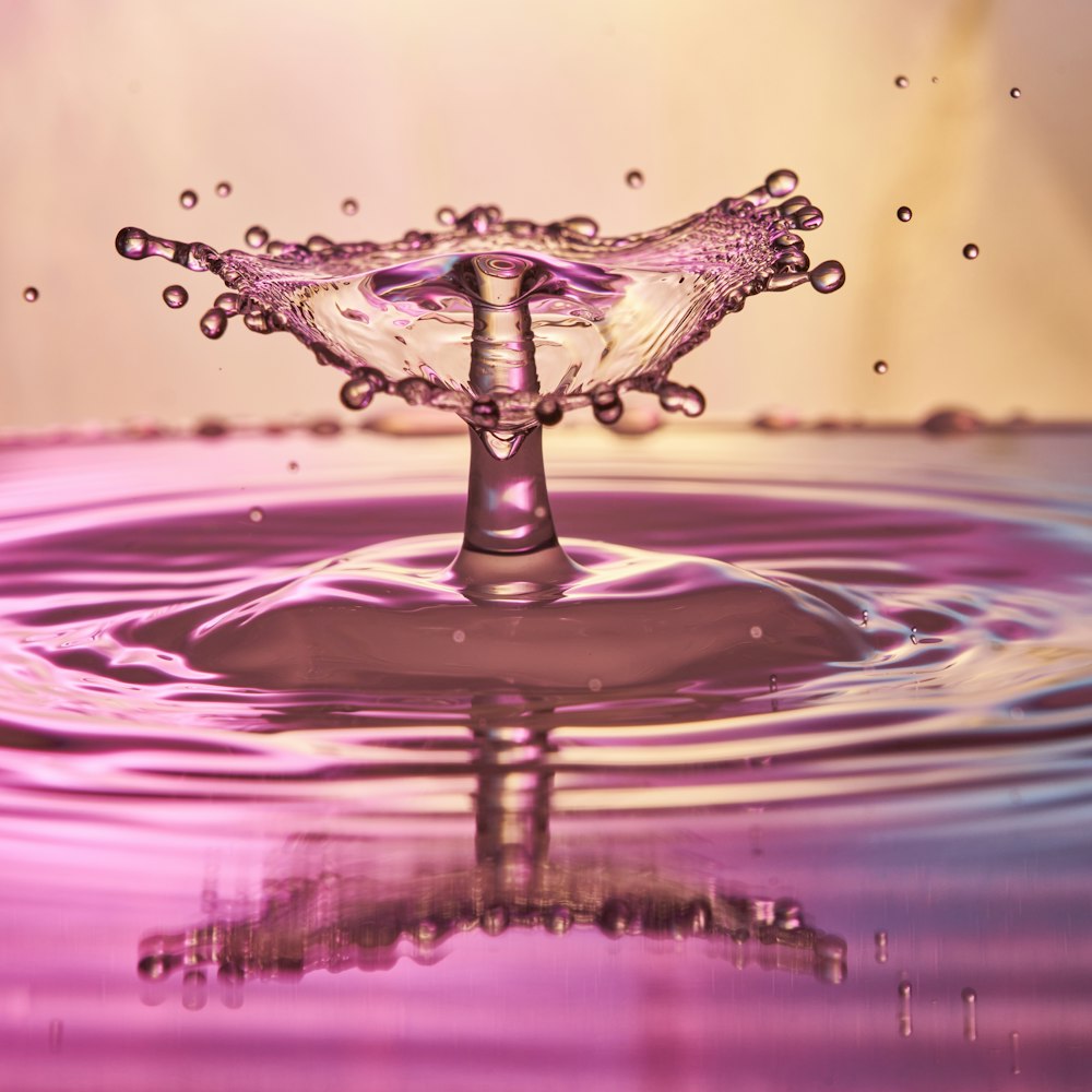 water droplet photograph