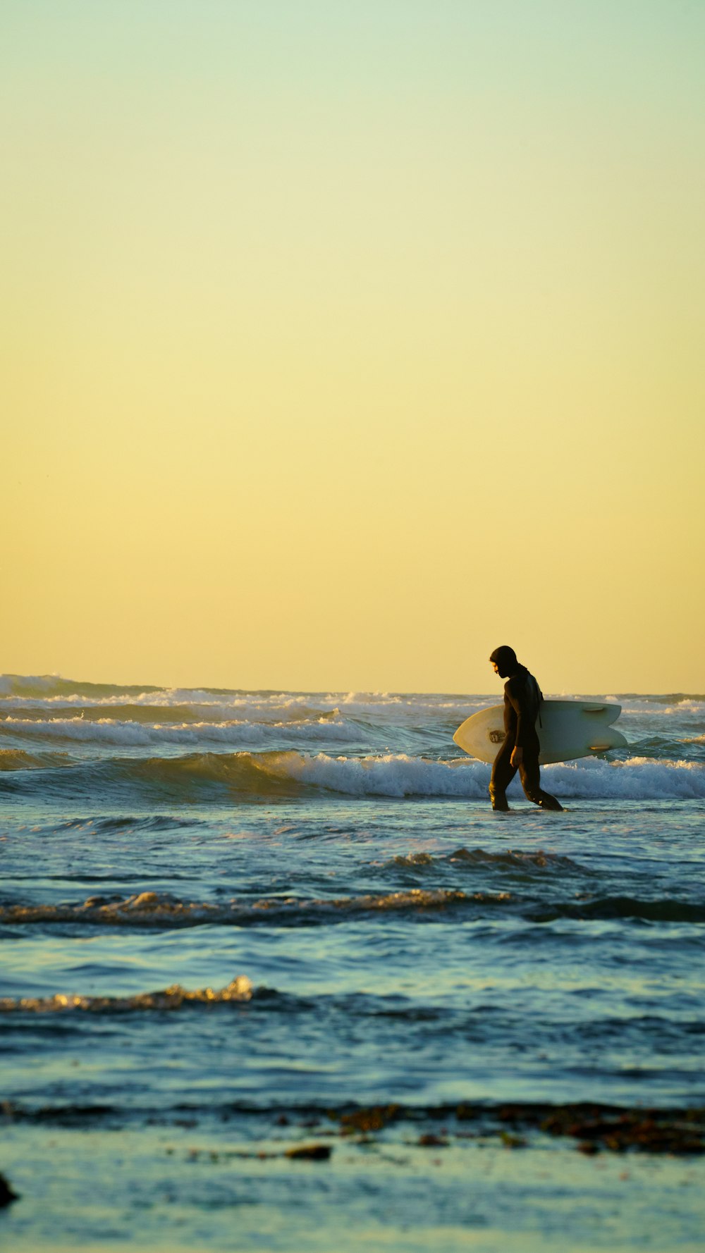 person holding surfboard