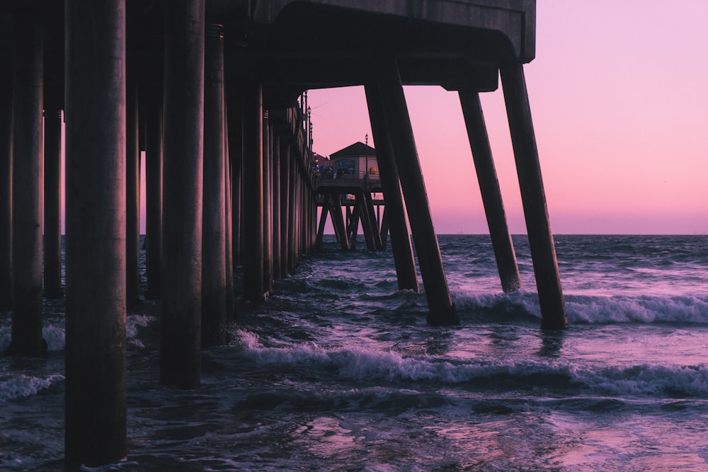 brown wooden dock during day