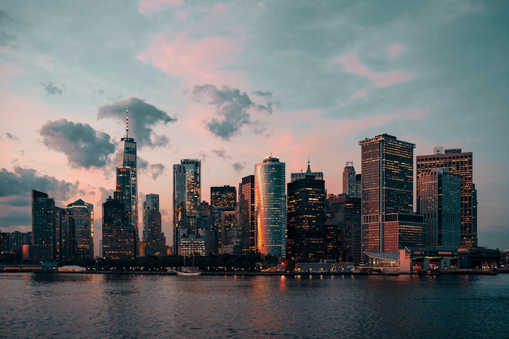 panoramic photo of high-rise buildings