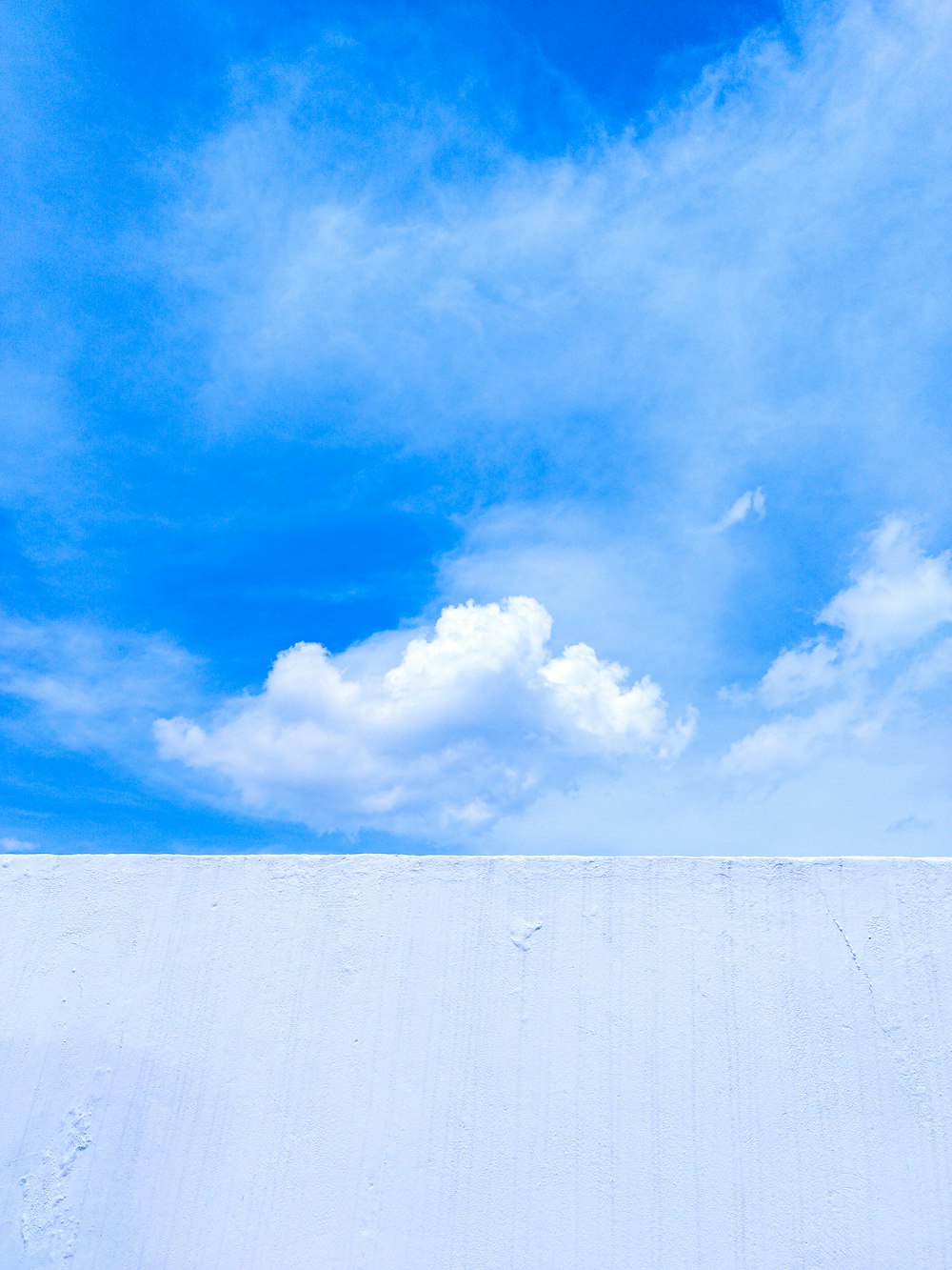 white and blue cloudy sky