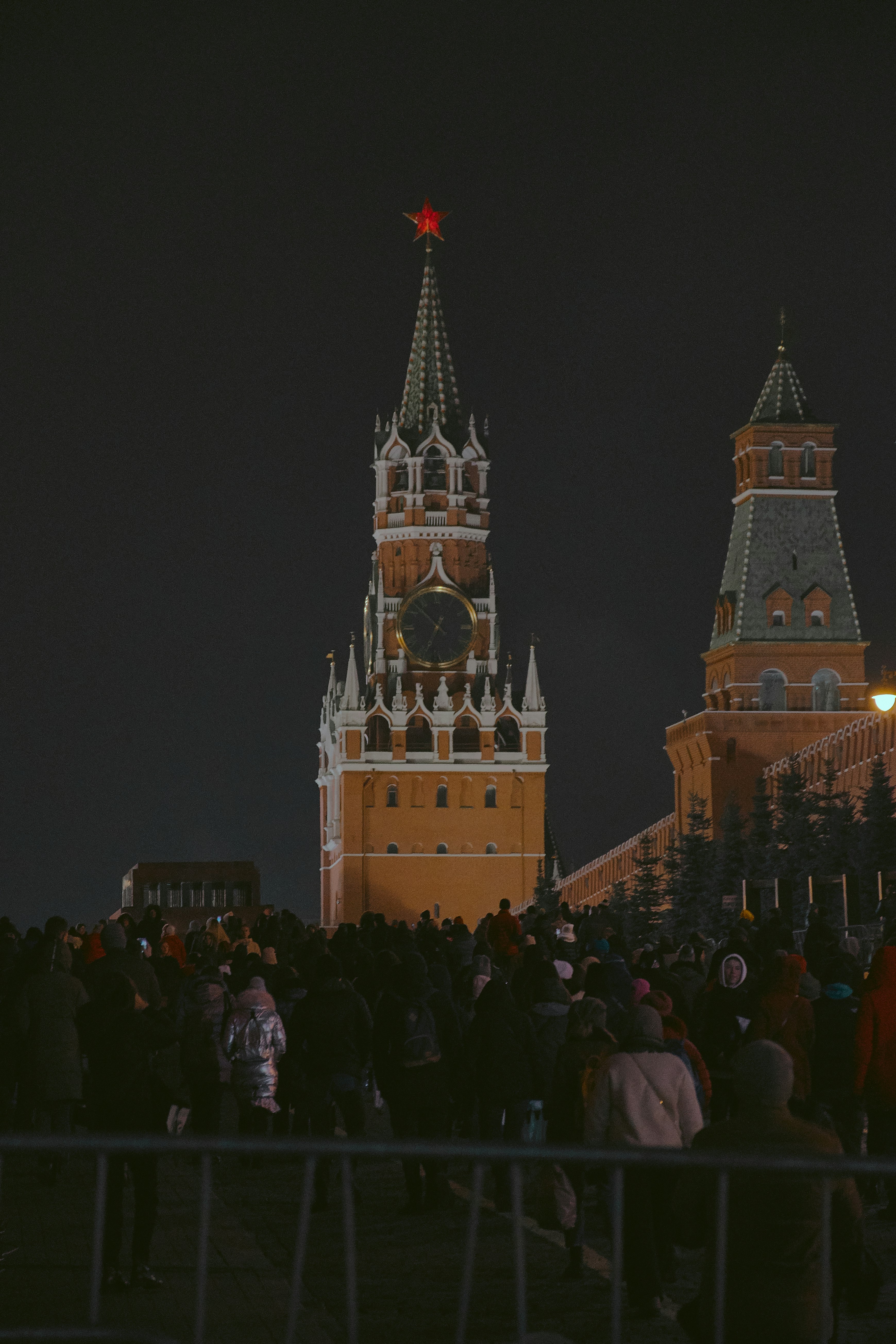 city and people during night