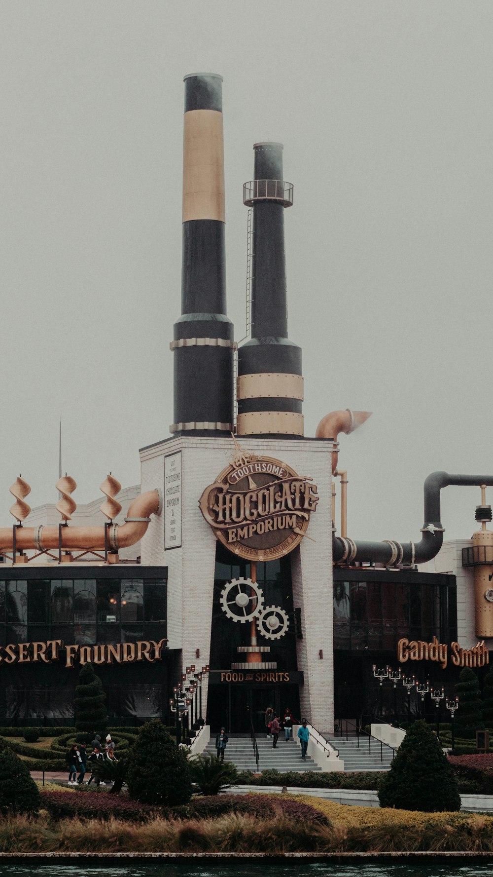 shallow focus photo of Chocolate Emporium building