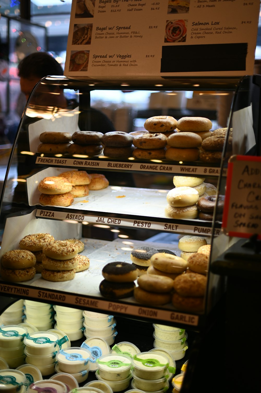 doughnuts in display counter