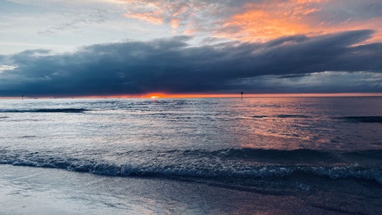 calm sea nder heavy clouds in Clearwater Beach United States