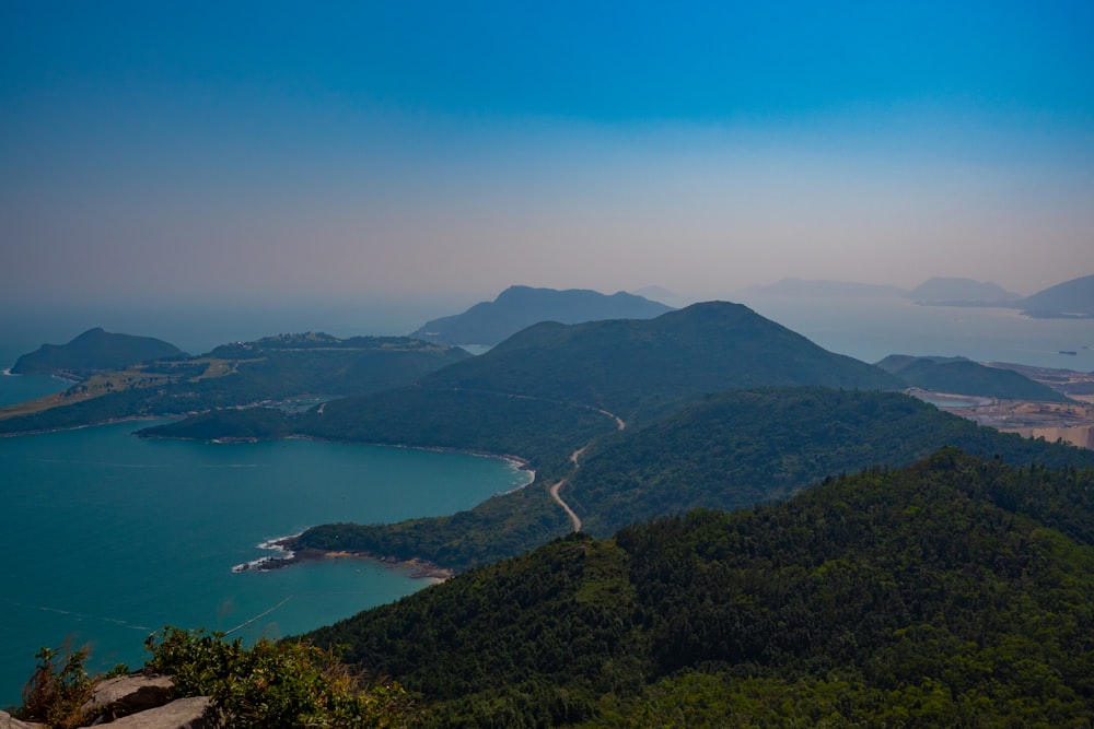 island surrounded with water